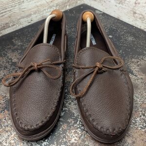 Mens Minnetonka Moosehide Classic Moccasin Loafers Shoes Sz 15 M Used 892E 